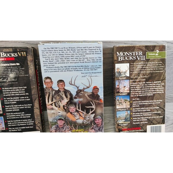 Vtg Hunting Big Game Deer Lot of 8 VHS VCR Videos Real Tree, Primos, Mossy Oak - Picture 8 of 9